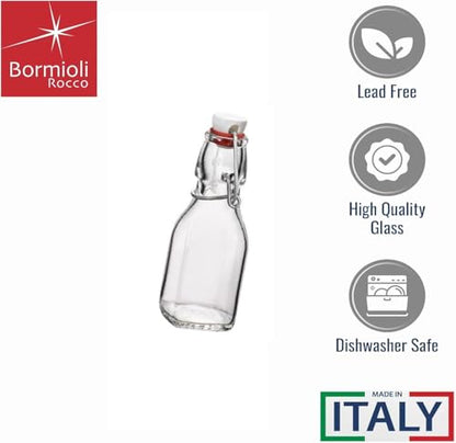Bormioli Rocco Swing Bottle - 12.5CL (4.25 oz) - Clear - size: 4.25 oz. (Set of 20)