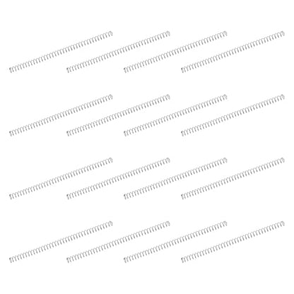 uxcell 50Pcs 304 Stainless Steel Compression Springs, 0.3mm x 2mm x 40mm Small & Tiny Pen Spring for Home Repair & DIY, Workshop & Industrial Use, (Silver Tone) - size: 2mmx40mm