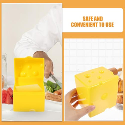 3pcs Airtight Cheese Storage Box with Flip Lid, Small Fridge Cheese Holder Containers for Kitchen Food Storage and Refrigerator Organization