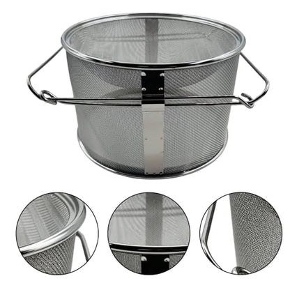 Double Strainer - Stainless Steel Double Sieve,Very Fine Mesh Strainer,for Beekeepers Kitchen Food Cooking Butter Beekeeping Hive