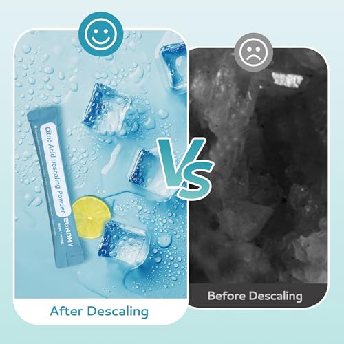 EUHOMY Ice Maker Cleaner & Descaler | 24 Use & Individually Packed | Ice Machine Cleaner with Organic Citric Acid Descaling Powder, Ideal for All Brands - size: 24 Ounce(pack of 1)