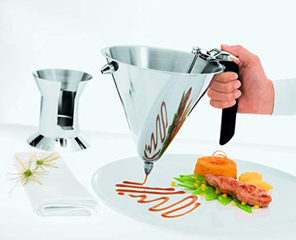 Rösle Stainless Steel Confectionary Funnel with Silicone Handle