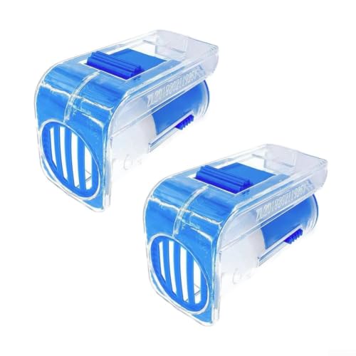 2 Pcs Queen Bee Marking Tool Kit with 2 Pcs Plastic Bottles and Marker Cage Holder, for beekeeping Equipment for Easy and Accurate Queen Bee Identification(Blue) - color: Blue