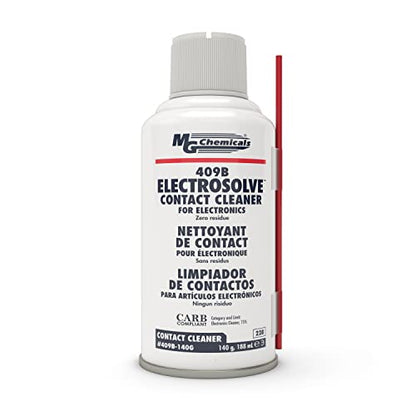 MG Chemicals - 409B-140G 409B Electrosolve Zero Residue Contact Cleaner, 140g (5 oz) Aerosol Can - size: 5 Fl Oz Aerosol (Pack of 1)