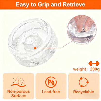 Fermentation Kit for Wide Mouth Mason Jars 8- Complete Pickling & Sauerkraut Set with Glass Weight, Stainless Steel Lid, Air Lock Valve, Silicone Seals (Jar Not Included)
