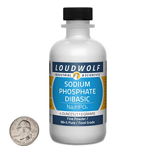 Sodium Phosphate Dibasic / 4 Ounce Bottle / 98+% Pure Food Grade/Fine Powder - size: 4 Ounces in 1 Bottle