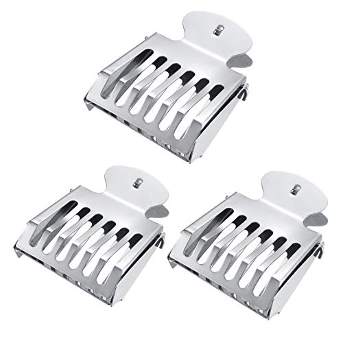 Beekeeping Bee Queen Cage Catcher Clips,3 Pack Stainless Steel Beekeeper Beekeeping Catching Tool Equipment