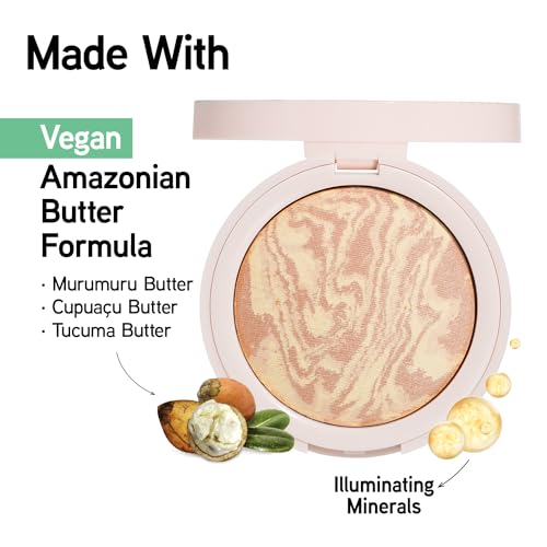 Physicians Formula Butter Glow Pressed Powder, Radiance-Boosting Face Powder with Murumuru Butter for Soft-Focus Finish – Translucent Glow - color: Translucent Glow