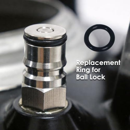 5 Gallon Corny Keg, Stainless Steel Ball Lock Keg (s4)
