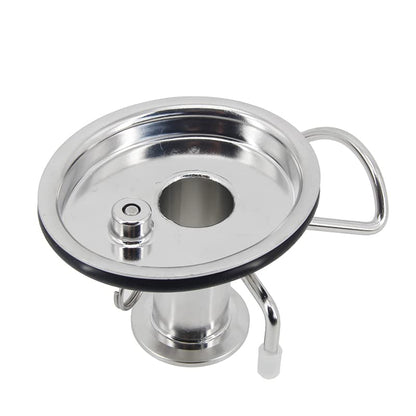 304 stainless steel Cornelius Keg Lid with 1.5'' Tri-clamp Ferrule,NEW Corny Beer Keg Lid 60PSI PRV Food Grade Dry Hopper