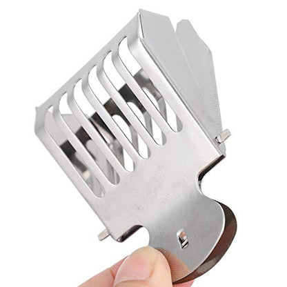 Queen Bee Catcher Clip | 5Pcs Stainless Steel Containment Cage for Beekeeping | Book - Clip Design for Safe Transfer/Observation/Capture | 5 x 7cm Escape Guard