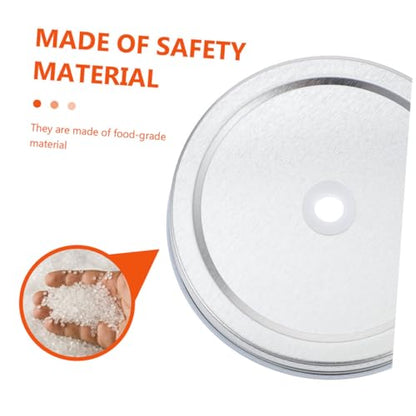 Artibetter Fermenting Lid Kit for 87mm Mason Jars, Includes 1 Lid and 1 Fermenter Airlock, Food-grade Silicone, Compatible with Wide Mouth Jars for Home Fermentation and Pickling Random Color