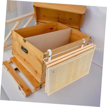 VANZACK Stainless Steel Beehive Frame Rack Bee Hive Tool Bee Hive Stand Beekeeping Frame Holder Space-Saving Design