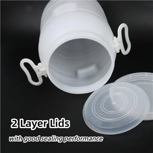 Plastic Storage Barrel, Multipurpose Water Bucket, Rainwater Collection Container, Food Storage Container for Flour, Rice(100L) - size: 100L