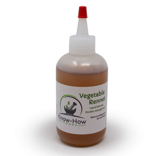 Know-How Foods Liquid Vegetable Rennet (2x, double strength) (2 oz.) - size: 2 oz.