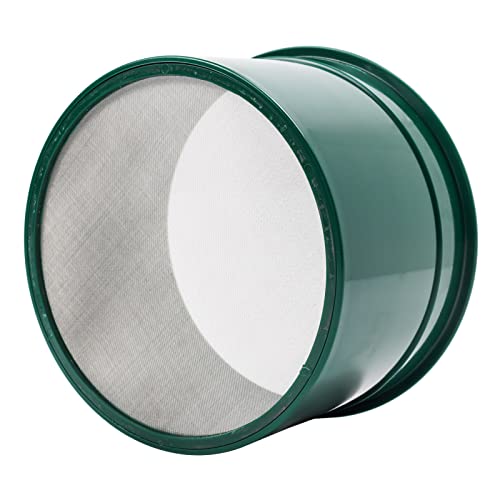 ASR Outdoor Gold Rush Sifting Classifier Sieve 6 Inch Prospect Pan 100 Holes per Sq Inch - size: 100 Holes per Square Inch