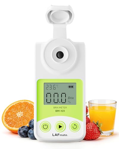 Digital Refractometer Range 0-55% Brix for Wine Making, Home Brewing, Brix Refractometer with ATC for Coffee, Juice,Fruit Brix Meter - size: 0-55%