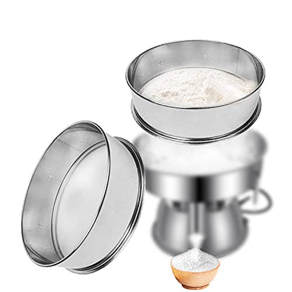 Sidasu Vibrating Sifter Mesh Screen Stainless Steel Vibrating Sieve Mesh Screen 50 Mesh for Automatic Powder Sifter Machine - size: 50 mesh