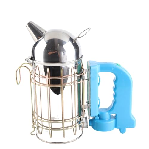 Beehive Smoker Stainless Steel Bee Smoker 25 X 25 Cm with Protective Heat Strong Motor Easy Operation for Beekeeping Honey Collection Beginners and Beekeepers