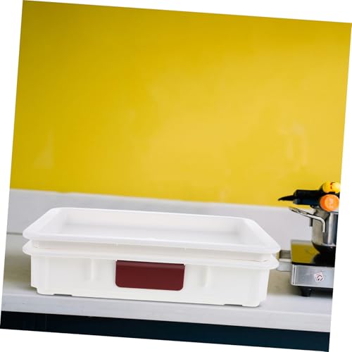 Cabilock Cheese and Storage Container Lid Airtight Proofing Box for Pizza and Cow Cheese Slices for Refrigerator Easy to Clean and Maintain