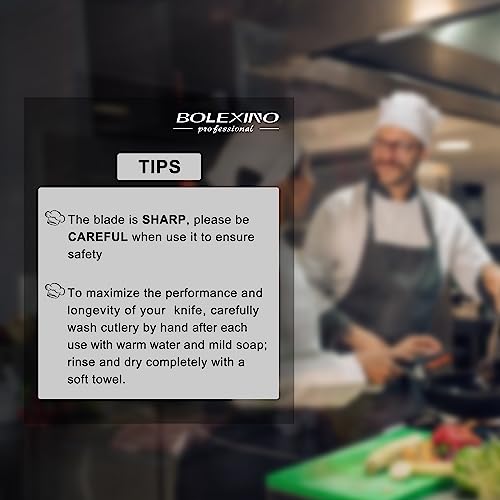 10 inch Japanese High Carbon Stainless Steel Chef Knife, Professional Sharp Wide Cook Knife with Non-slip Ergonomic Handle, for Kitchen Home Restaurant (White) - color: White