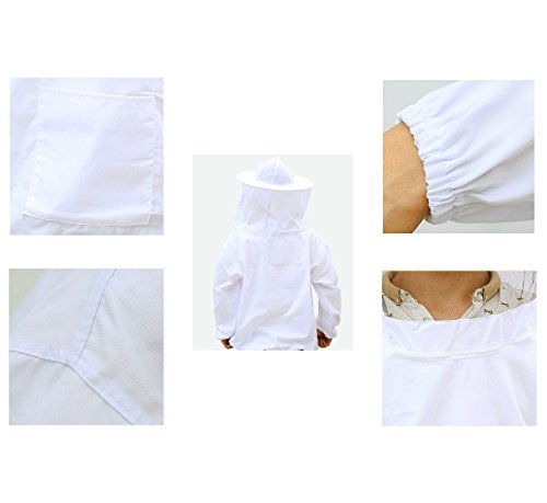 Professional Beekeeper Suit (Jacket, Pants, Gloves) Beekeeping Suit Bee Suits for Men Women - size: Adult-L
