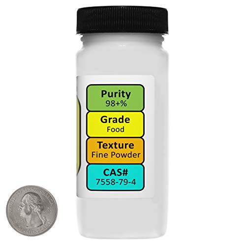 Disodium Phosphate [Na2HPO4] 98+% Food Grade Powder 4 Oz in a Bottle - size: 4 Ounces in 1 Bottle