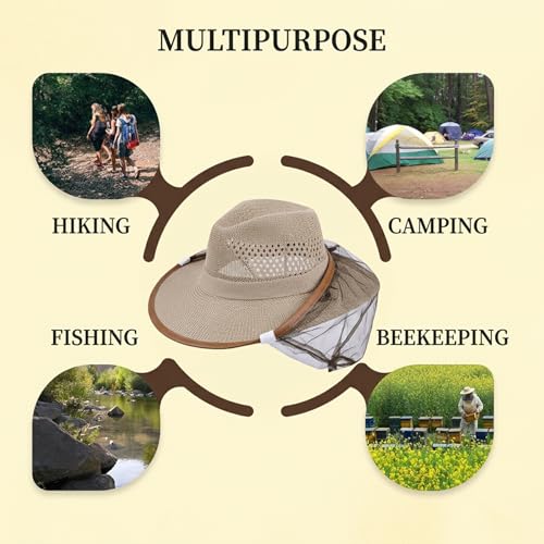Beekeeper Hat with Veil - Professional Protection Bee Hat with Adjustable Strap & Breathable Design for Beekeeping Supplies