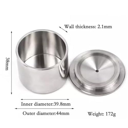 Paint Density Specific Gravity Cup, Stainless Steel Paint Coating Density Specific Gravity Cup Densimeter Liquid Pycnometer for Paintwork,Emulsion.(37ml) - color: 37ml