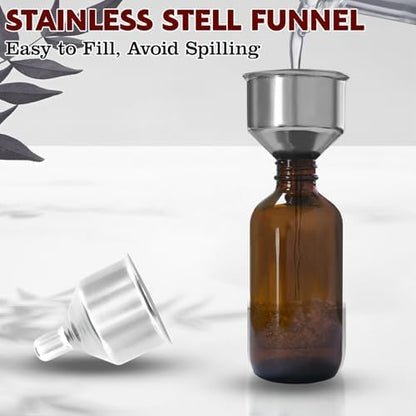 12 Pack 2 Ounce Amber Glass Bottle with Lids Vanilla Extract Homemade Brown Bottle 2 oz and 12Pcs Vanilla Extract Stickers for Syrup Gift Glass - color: Amber 12pcs 2oz
