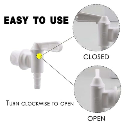 Plastic Bucket Spigot Fermentation Bottling Spigot for Beer or Soda Homebrewing Wine Making by GWENBHMTOOL 10 Pack - size: 10 PACK