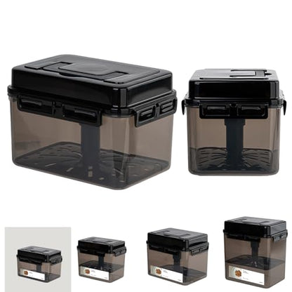 SMART Automatic Press Plate Food Storage Container for Kimchi Sauerkraut Pickle Fermentaion/Airtight Lid Food Storage Container for Preserved Food Bulk Fermentation (4L /1 gal) - size: 4 L