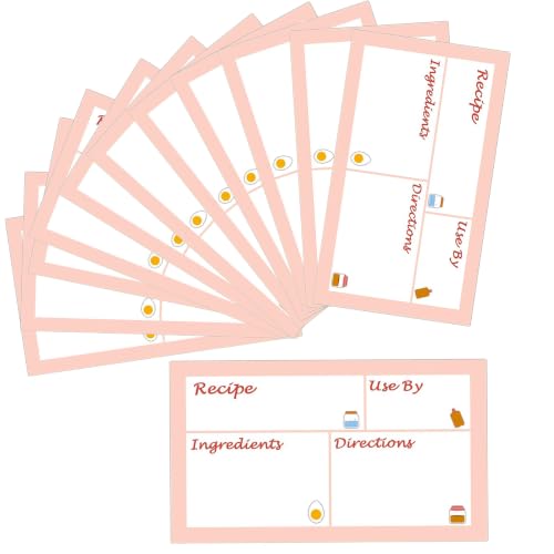 100pcs Freezer Meal Labels with Instructions Removable Labels for Freezer Bags 3.2 X 5 Inch Oil and Water Resistant Labels Food Labels for Freezer Storage (Pink)