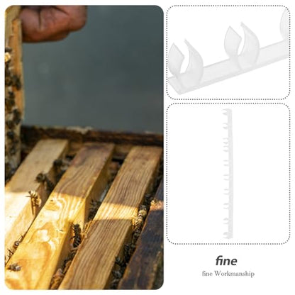 GALPADA 10pcs Plastic Hive Gap Strips Beehive Frame Spacers for Beekeeping Equipment Honeycomb Frame Divider Tool for Apiary Management