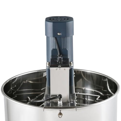 VEVOR Electric Honey Extractor, 2/4 Frame Stainless Steel Beekeeping Extraction, Honeycomb Drum Spinner with Transparent Lid, Apiary Centrifuge Equipment with Height Adjustable Stand - style: 4 Frame Rack(2 Deep Frames)