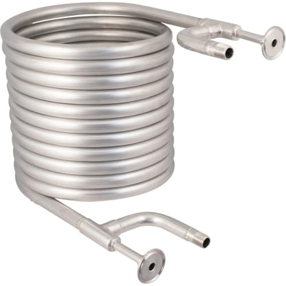 BREWBUILT Stainless Counterflow Wort Chiller - The Beast - 1.5 in. T.C. x 1/2 in. BSP