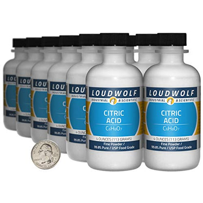 Citric Acid / 3 Pounds / 12 Bottles / 99.8% Pure USP Food Grade/Fine Powder - size: 3 Pound in 12 Bottles