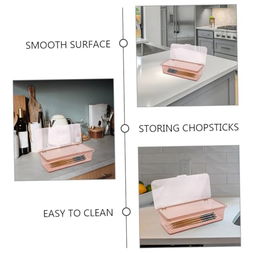 2pcs Cutlery Rack with Lid Kitchen Drawer Organizer for Utensil Storage Stackable Utensil Drying Rack Compact and Functional Chopstick Holder for Kitchen Restaurant Use