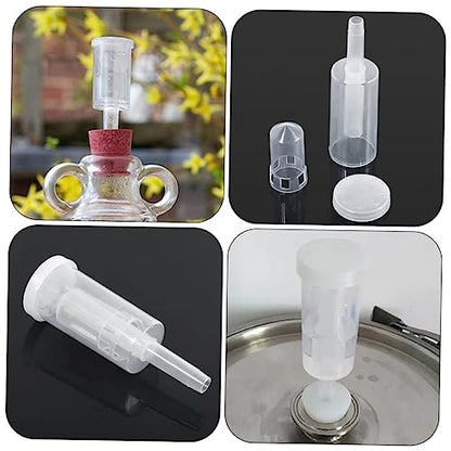3Sets Wine Fermentation Non Return Valves for Homemade Beer and Wine One Way Exhaust Valve with Food Grade Seals Essential Brewing Supplies for Home Fermenters
