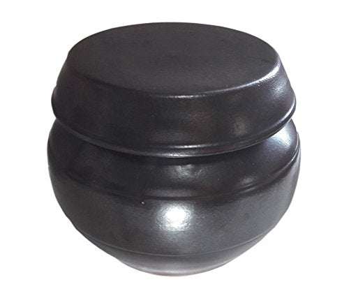30.43ounce(900cc) Korean Traditional Earthenware Pottery Fermenting Jar Hangari with Lid