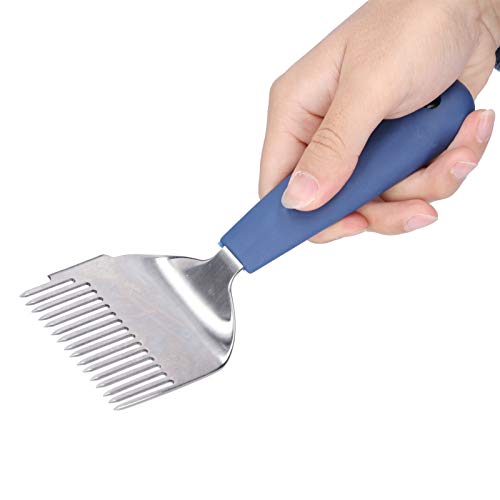 Stainless Steel Uncapping Fork, 16 Tin Plastic Handle Uncapping Knife Honey Extractor Honey Uncapping Tool Honey Uncapping Tank Bee Separator for Home or Garden