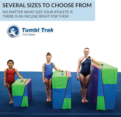 Tumbl Trak Folding Incline Mat - color: Bright Pastel, size: 30 in x 68 in x 16 in