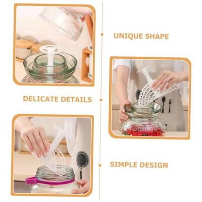 Cabilock 2Pcs Fermentation Jar Weight Tool Reusable Pickle Presser for Easy Vegetable Compression for Pickling Fermentation Multi Functional Kitchen Gadget