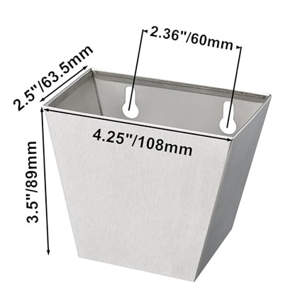 Stainless Steel Bottle Cap Catcher Wall Mount Beer Top Collector Silver for Wood Post Table Shelf - color: Silver