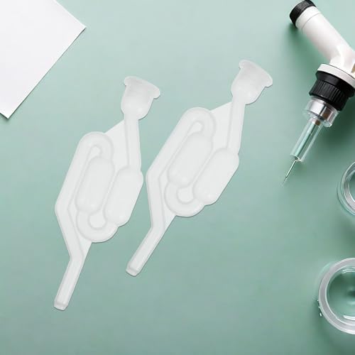 Amosfun Homebrew Airlock and Bung for Beer and Wine Making, Plastic Reusable Design with Easy to Store S-shaped Air Lock, for Beer Brewing on Balconies and DIY Fermentation