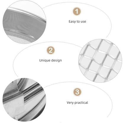 Stainless Steel Double Layer Honey Filter Large Capacity and Time-Saving Design, Practical Double Sieve Honey Strainer Tool for Beekeeping Equipment
