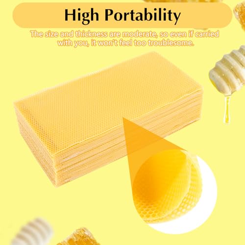 30PCS Honeycomb Bee Wax Foundation, Beehive Wax Frames Waxing Beekeeping Equipment Tool Honey Bee Hive Tool 7.7x16.3"