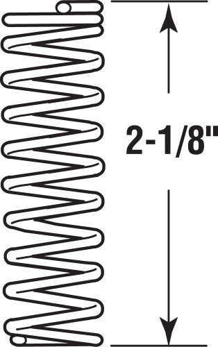 Prime-Line SP 9705 Compression Spring, Spring Steel Construction, Nickel-Plated Finish, 0.031 GA x 7/16 In. x 2-1/8 In. (4 Pack) - color: Nickel, size: 7/16 in. x 2-1/8 in.