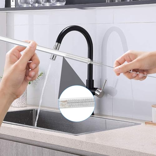 40 Inches Extra Long Straw Cleaner Brush - Long Pipe Cleaners, Long Tube Cleaning Brush for Cleaning Straw, PVC Keg Lines, Kegerator, Feeding Tube, Sunroof Drain (4PCS, White)