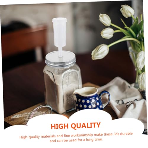 LABRIMP Fermenting Lid Set for 87mm Mason Jars Includes 1 Jar Lid and 1 Airlock Fermenter Compatible with Wide Mouth Home Kitchen Fermentation Accessories Random Color